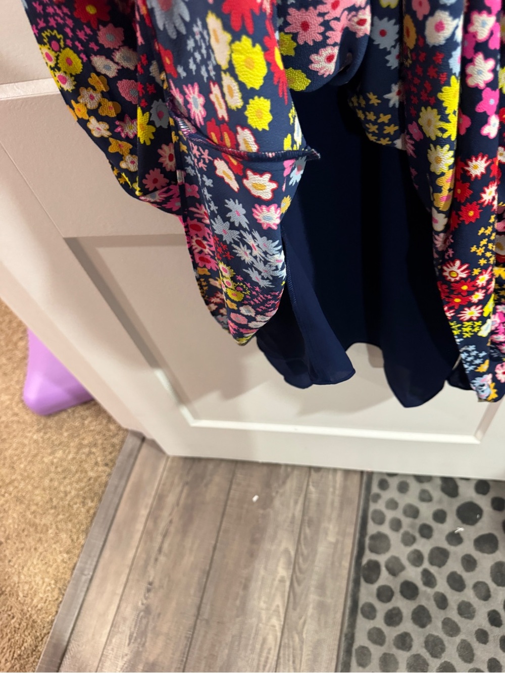 Talbots Floral V-Neck Tiered Dress - Picture 7 of 7